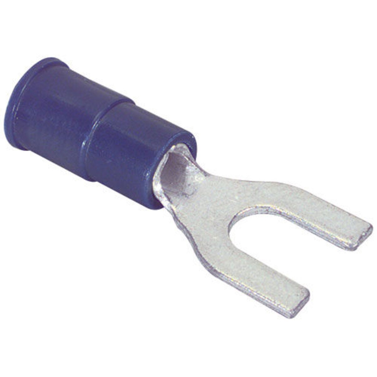 8 (1614) Fork Spade Lug Crimp Terminal Blue 50 Pcs.